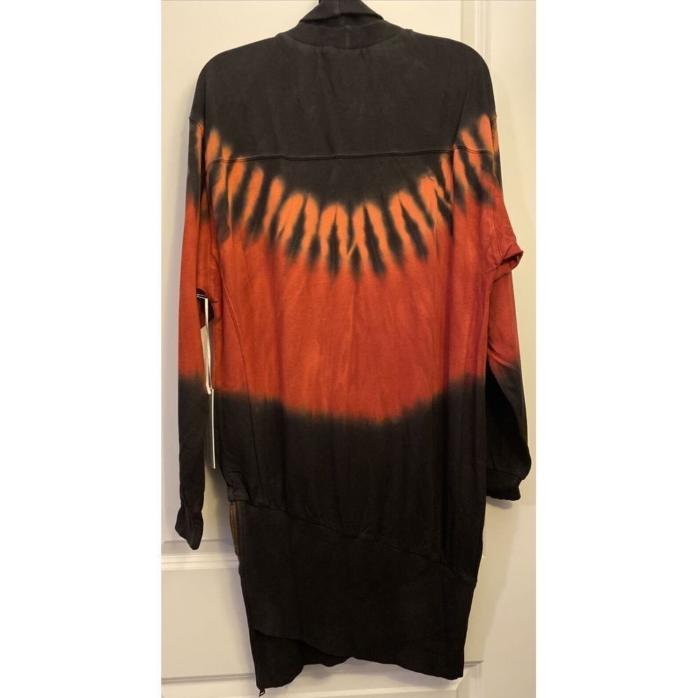 NWT Young Fabulous & Broke Tie‎ Dye Turtleneck Sweatshirt Dress Black Red Size M - Picture 5 of 7